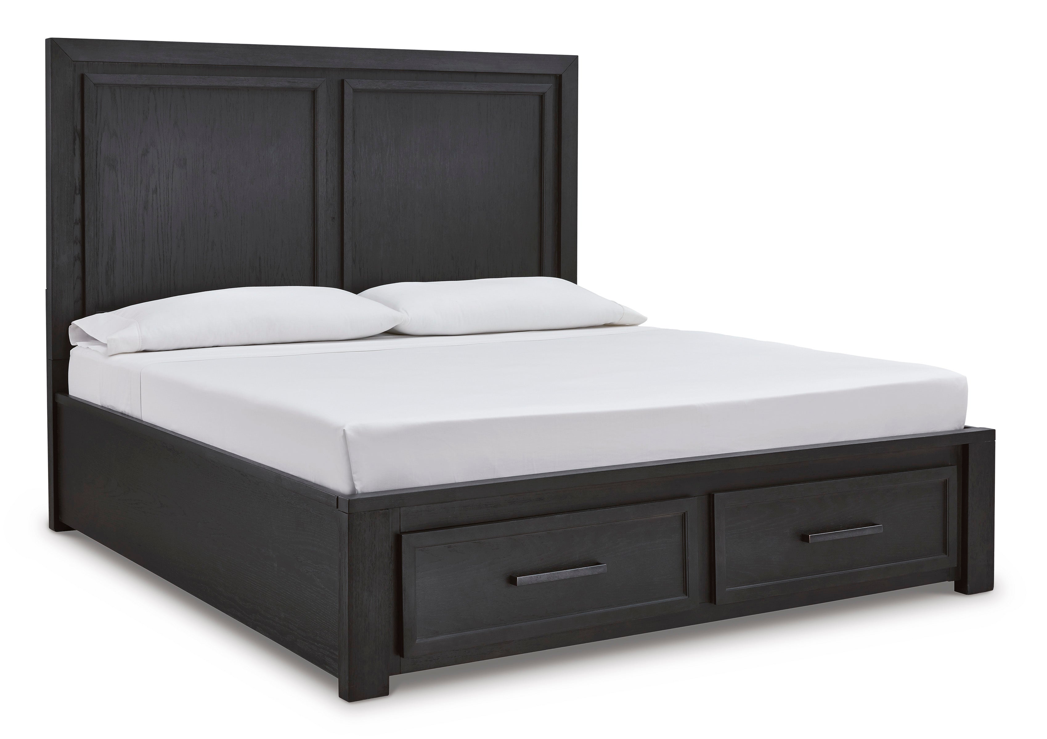Foyland Black/Brown Footboard Storage Platform Bedroom Set - SET | B989-56S | B989-58 | B989-97 | B989-31 | B989-36 | B989-92 | B989-48 - Bien Home Furniture & Electronics