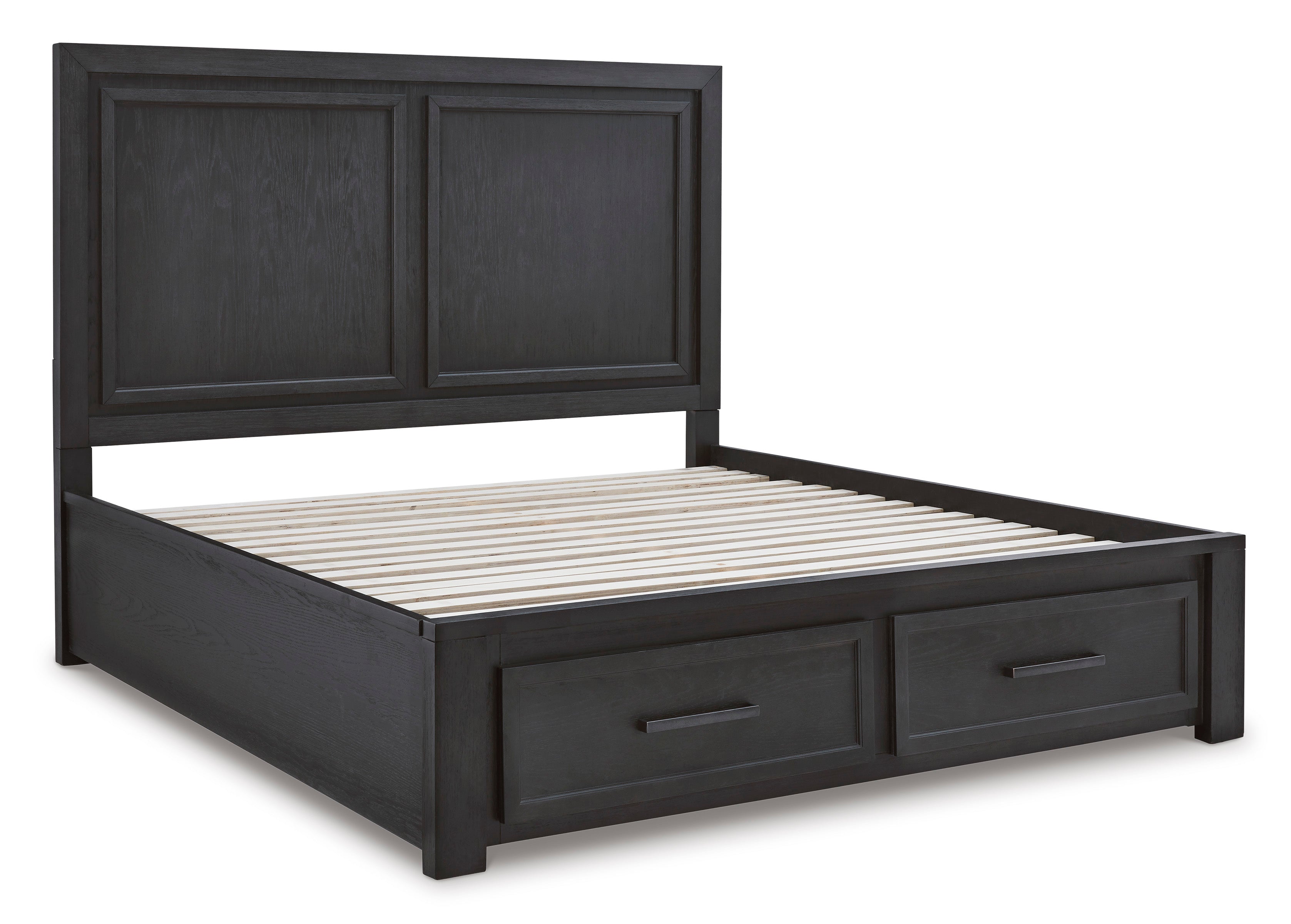 Foyland Black/Brown Footboard Storage Platform Bedroom Set - SET | B989-56S | B989-58 | B989-97 | B989-31 | B989-36 | B989-92 | B989-48 - Bien Home Furniture & Electronics