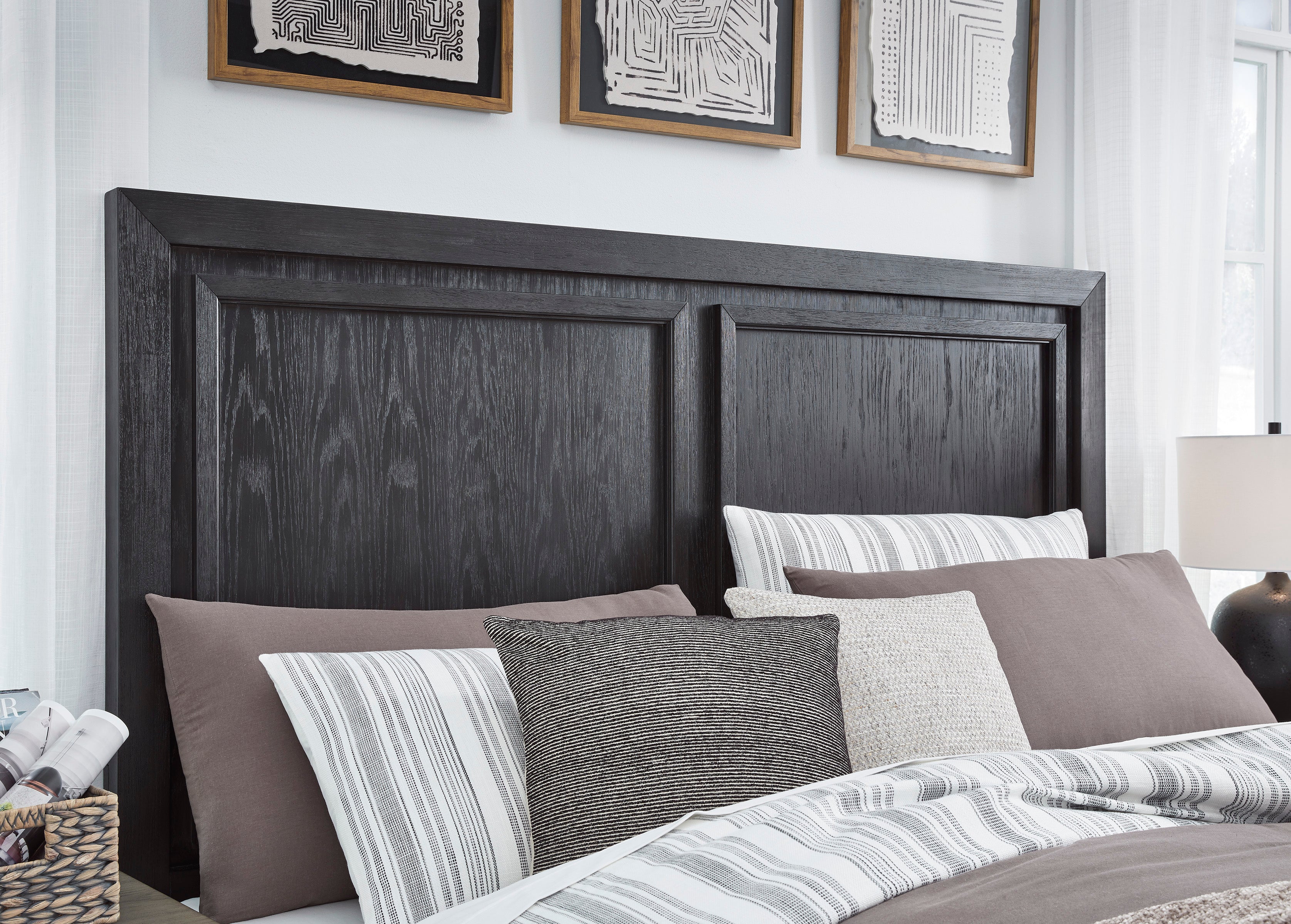 Foyland Black/Brown Footboard Storage Platform Bedroom Set - SET | B989-56S | B989-58 | B989-97 | B989-31 | B989-36 | B989-92 | B989-48 - Bien Home Furniture & Electronics