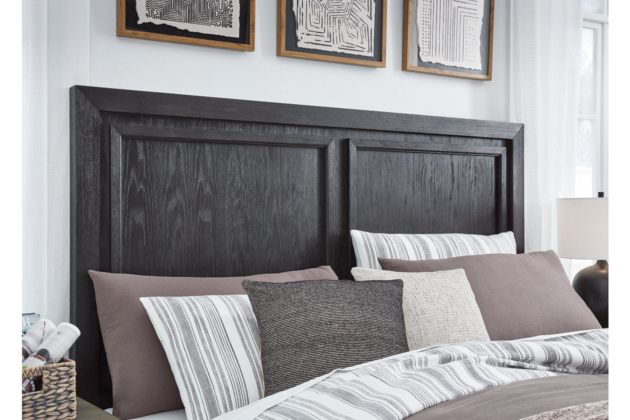 Foyland Black/Brown King Panel Storage Bed - SET | B989-56S | B989-58 | B989-97 - Bien Home Furniture & Electronics