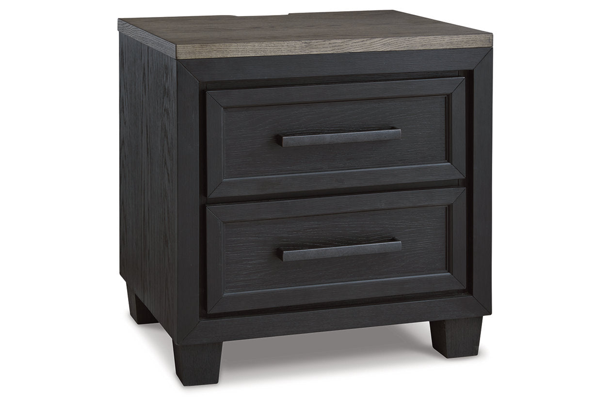 Foyland Black/Brown Nightstand - B989-92 - Bien Home Furniture & Electronics