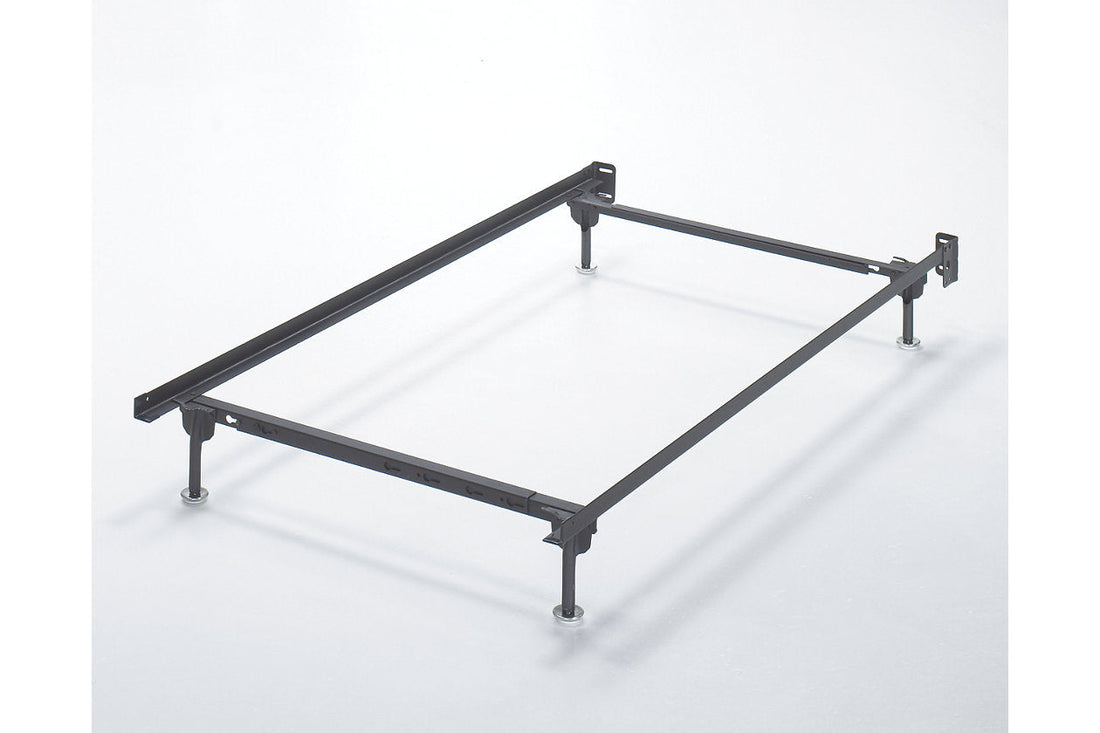 Frames and Rails Metallic Twin/Full Bolt on Bed Frame - B100-21 - Bien Home Furniture &amp; Electronics