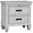 Franco 2-Drawer Nightstand Antique White - 205332 - Bien Home Furniture & Electronics
