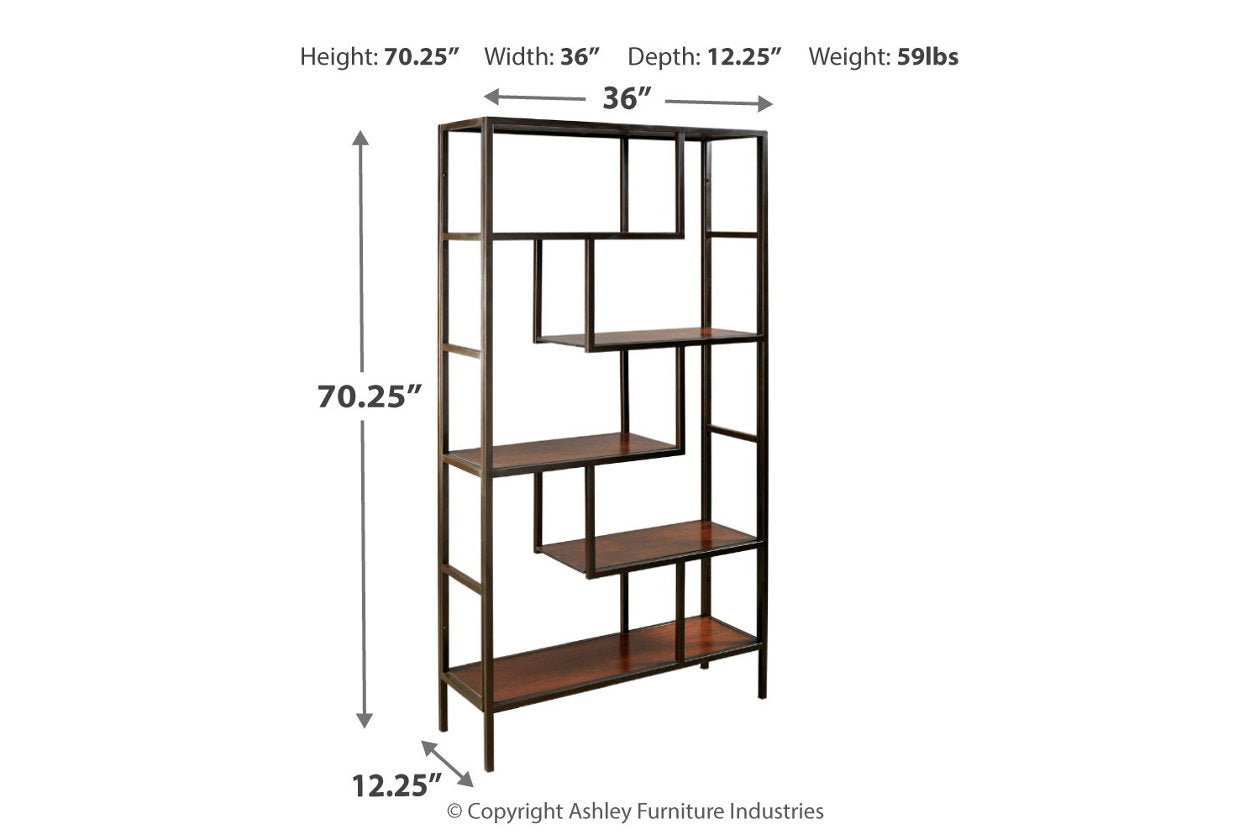 Frankwell Brown/Black Bookcase - A4000021 - Bien Home Furniture & Electronics