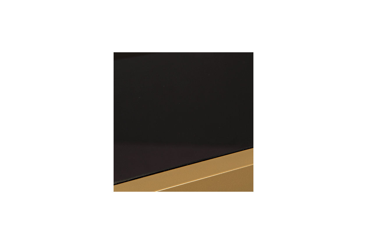 Frankwell Gold Finish Bookcase - A4000286 - Bien Home Furniture & Electronics