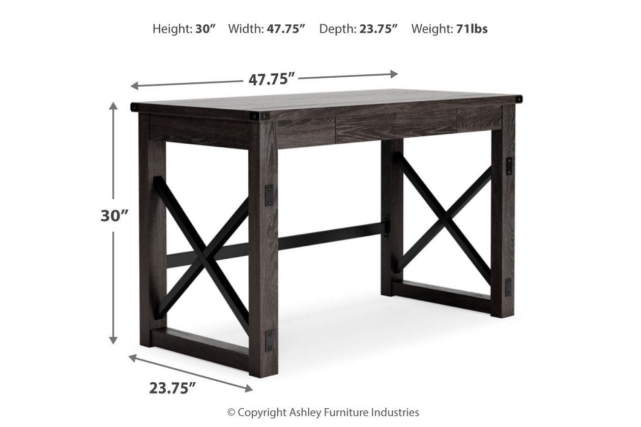 Freedan Grayish Brown 48" Home Office Desk - H286-26 - Bien Home Furniture & Electronics