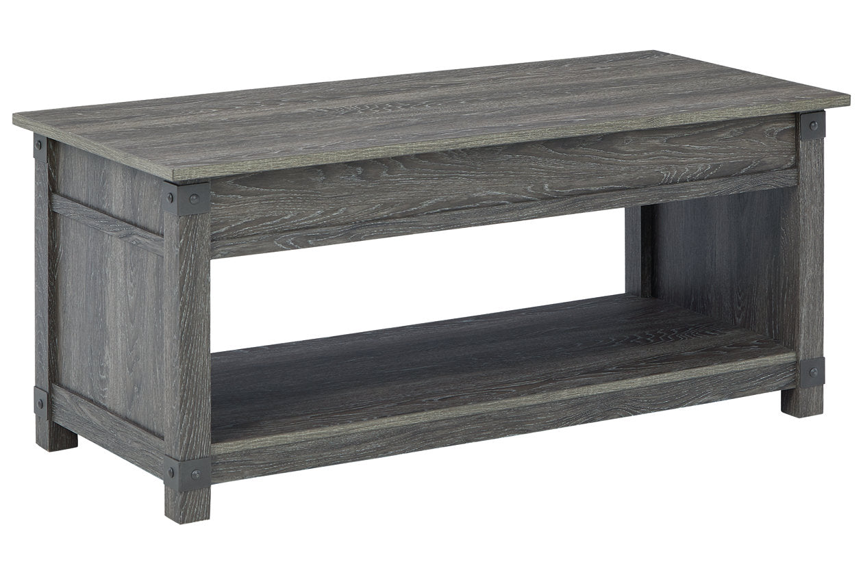 Freedan Grayish Brown Lift-Top Coffee Table - T175-9 - Bien Home Furniture & Electronics