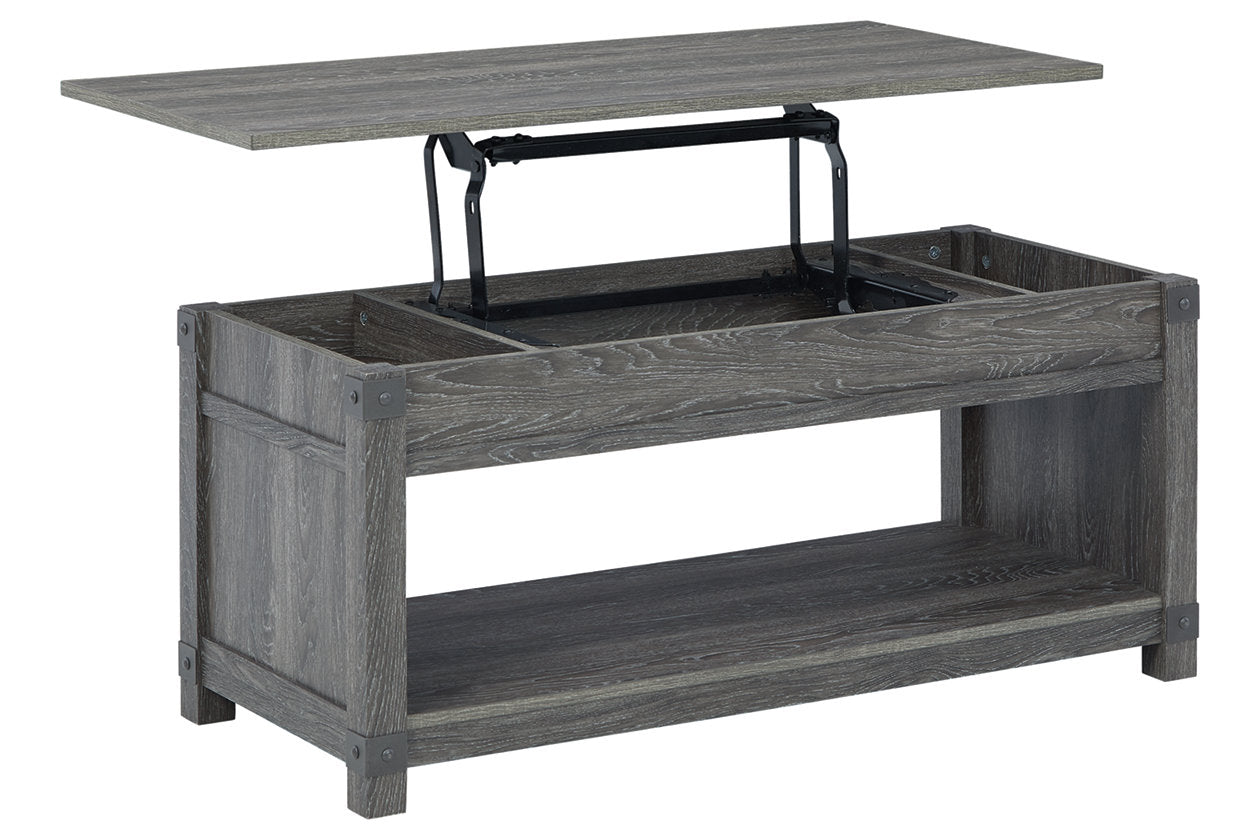 Freedan Grayish Brown Lift-Top Coffee Table - T175-9 - Bien Home Furniture & Electronics