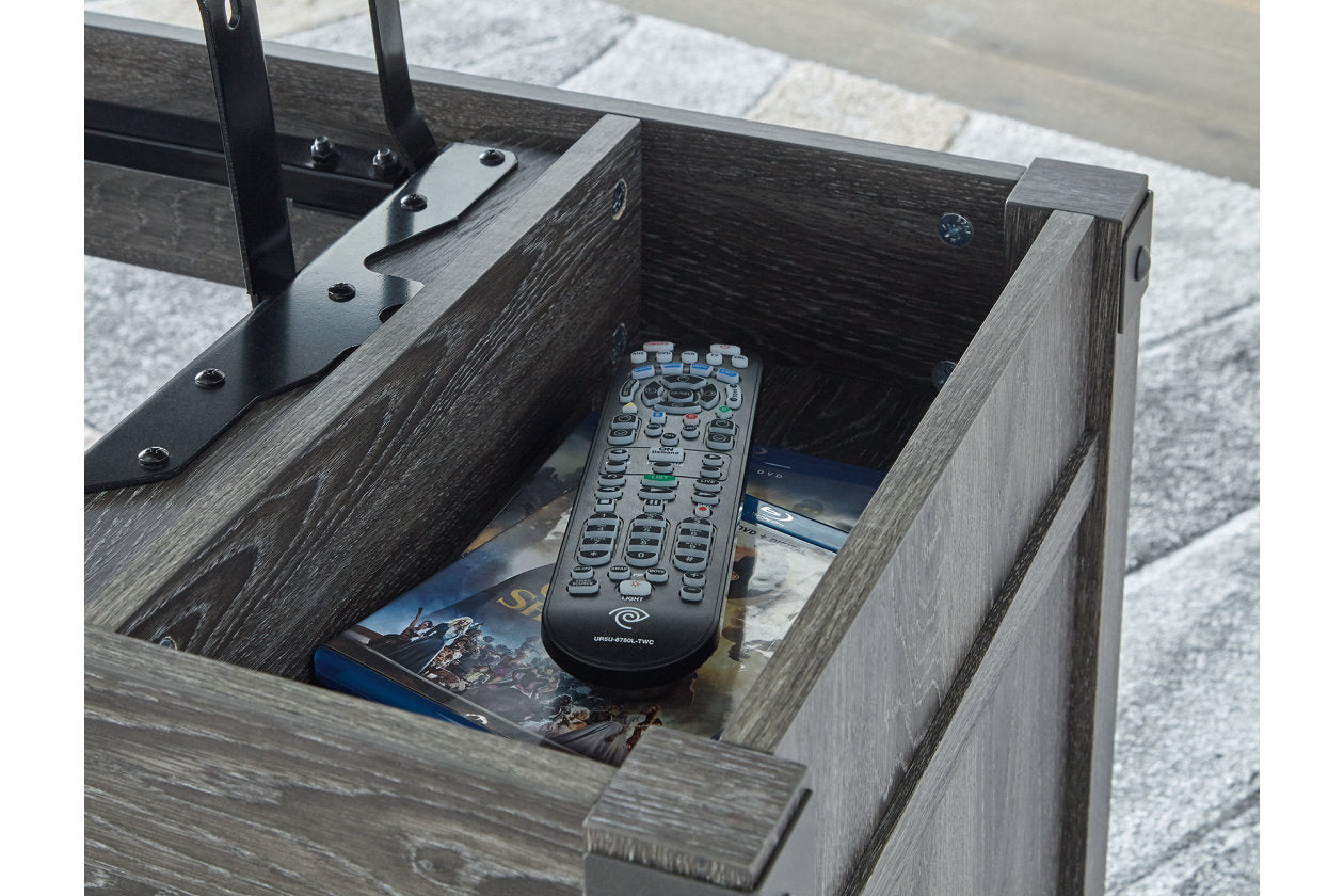 Freedan Grayish Brown Lift-Top Coffee Table - T175-9 - Bien Home Furniture & Electronics