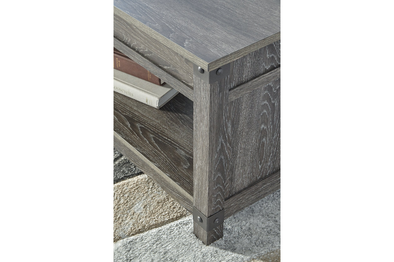 Freedan Grayish Brown Lift-Top Coffee Table - T175-9 - Bien Home Furniture & Electronics