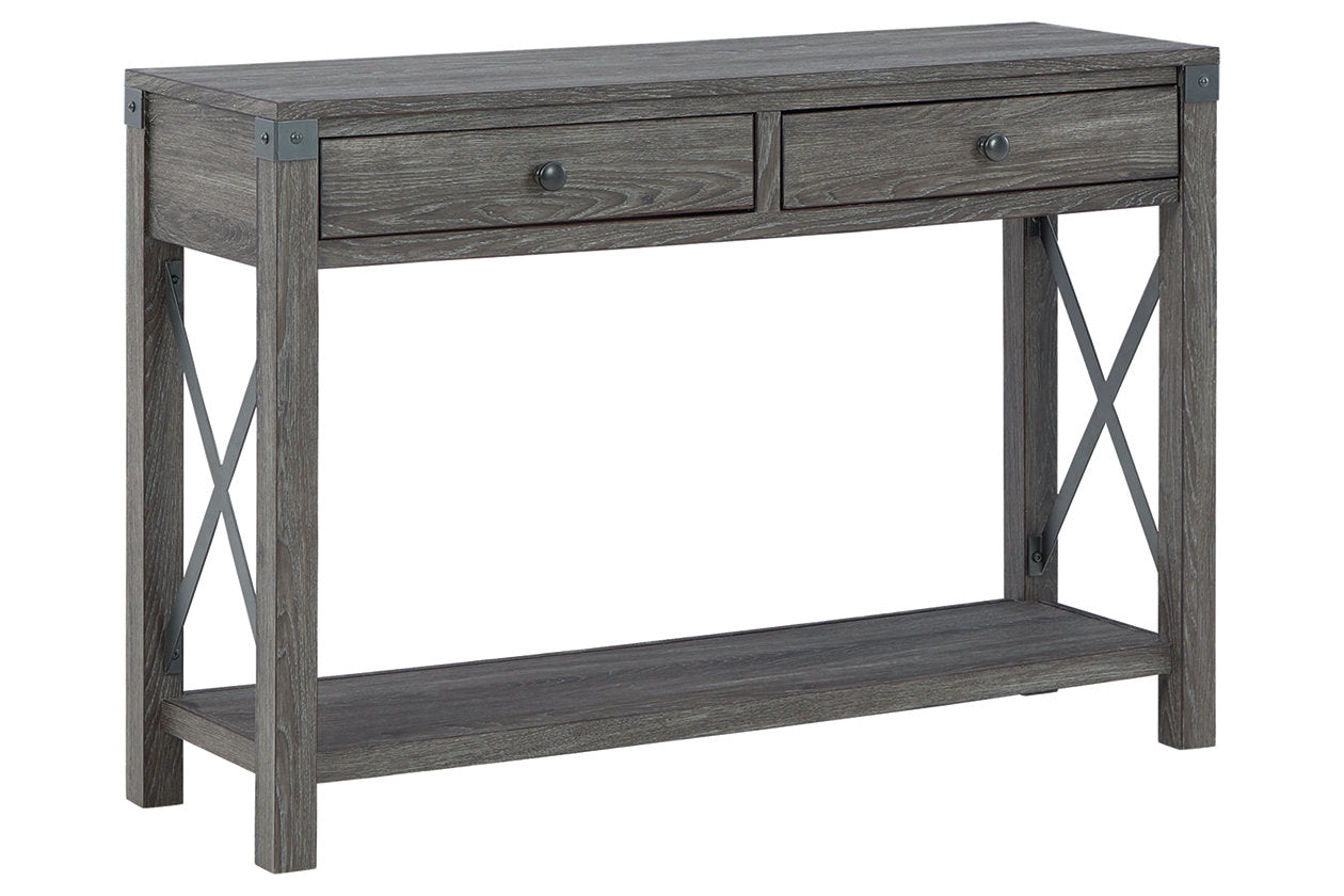 Freedan Grayish Brown Sofa/Console Table - T175-4 - Bien Home Furniture & Electronics