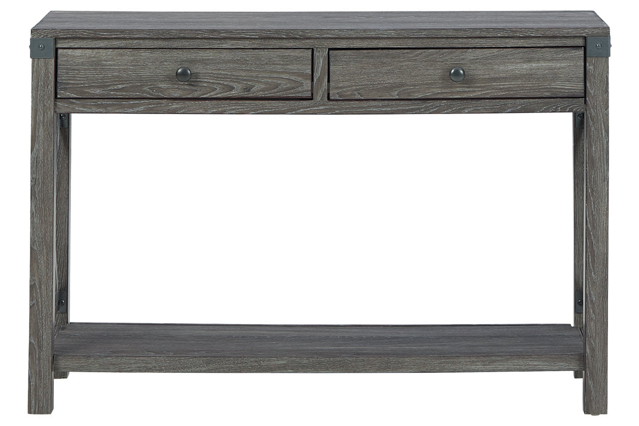 Freedan Grayish Brown Sofa/Console Table - T175-4 - Bien Home Furniture & Electronics