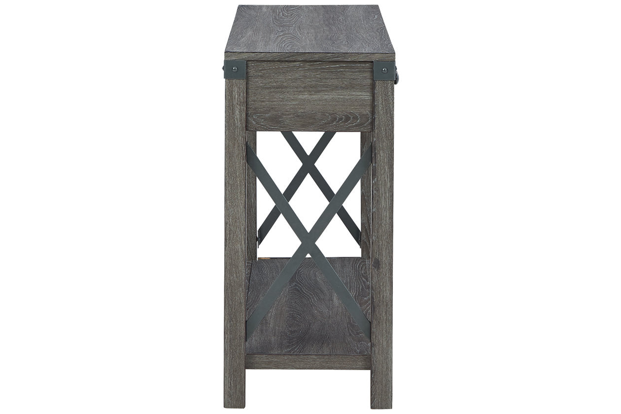 Freedan Grayish Brown Sofa/Console Table - T175-4 - Bien Home Furniture & Electronics