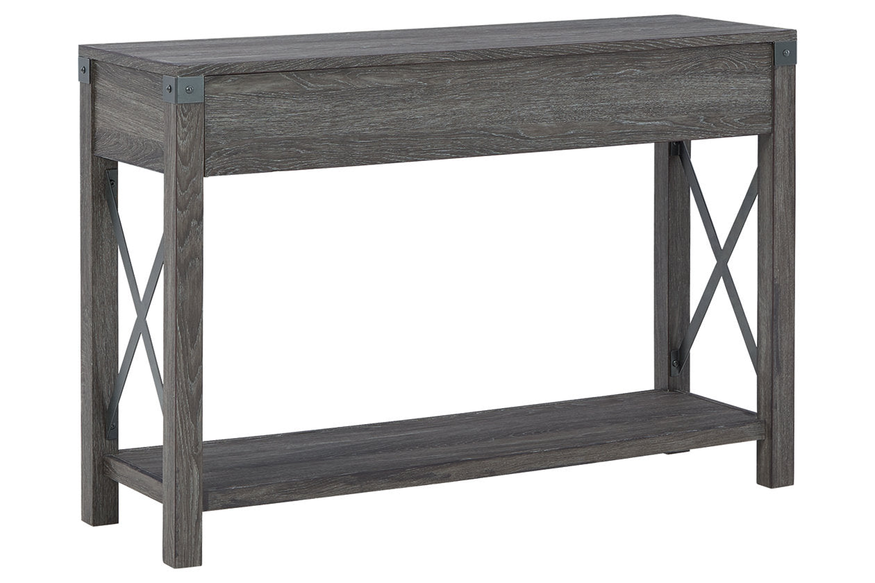 Freedan Grayish Brown Sofa/Console Table - T175-4 - Bien Home Furniture & Electronics