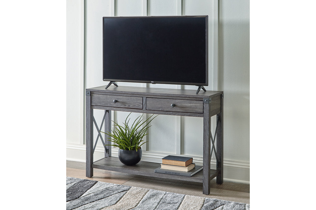 Freedan Grayish Brown Sofa/Console Table - T175-4 - Bien Home Furniture & Electronics