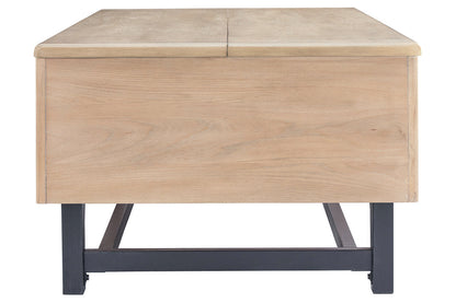 Freslowe Light Brown/Black Lift-Top Coffee Table - T931-9 - Bien Home Furniture &amp; Electronics