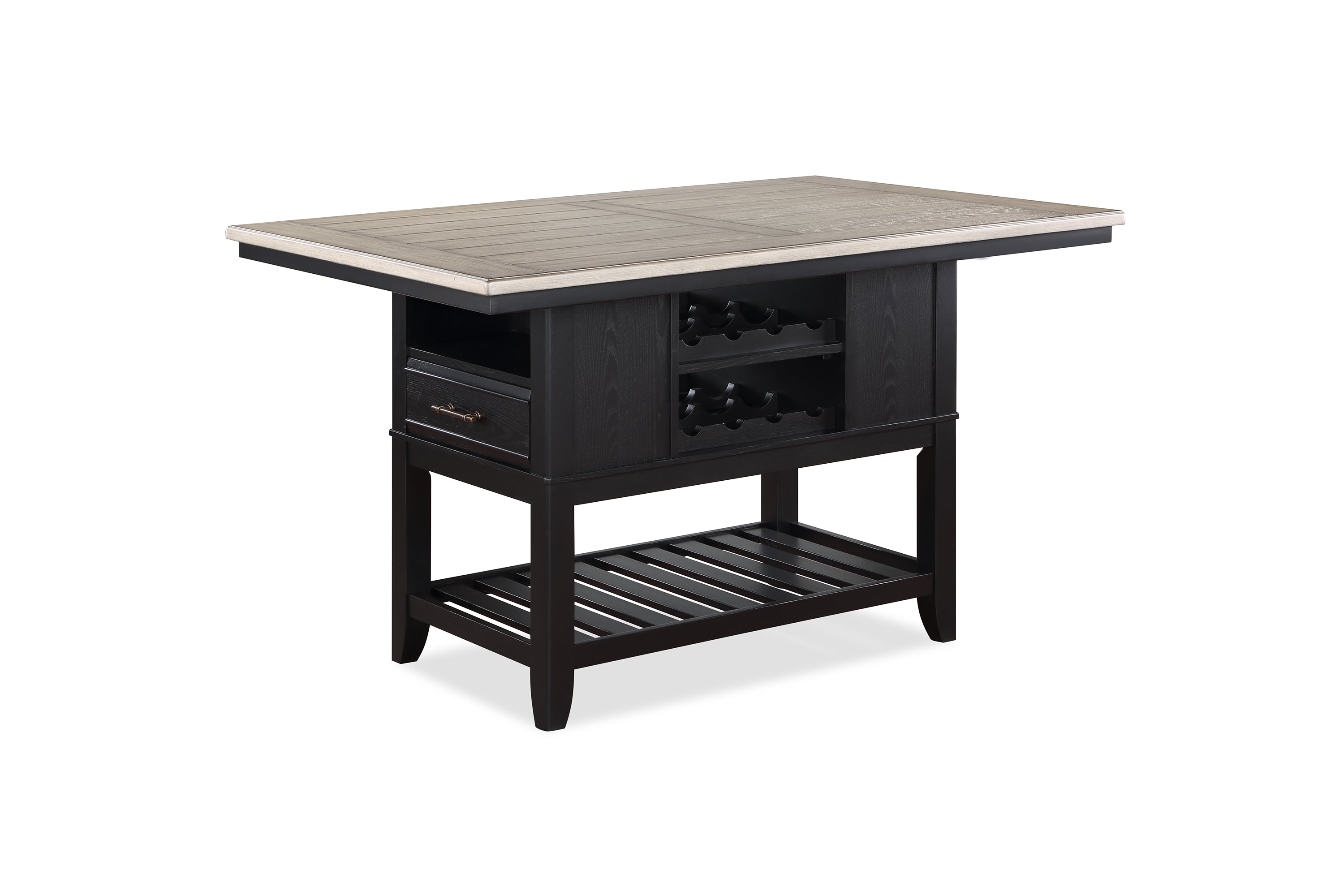 Frey Black/Gray Counter Height Set - SET | 2716T-4060-TOP | 2716T-4060-BASE | 2716S-24(2) - Bien Home Furniture & Electronics
