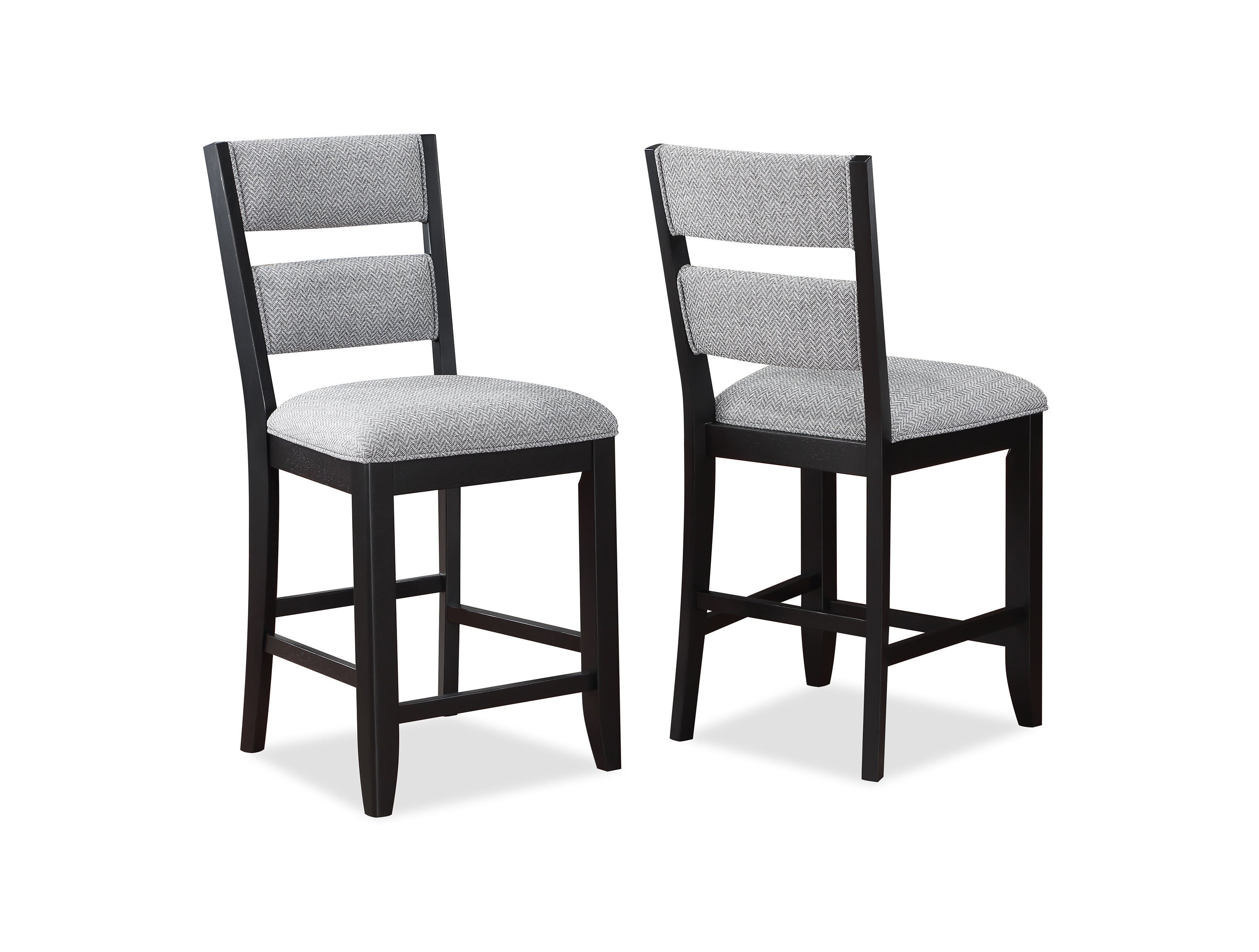 Frey Black/Gray Counter Height Set - SET | 2716T-4060-TOP | 2716T-4060-BASE | 2716S-24(2) - Bien Home Furniture & Electronics
