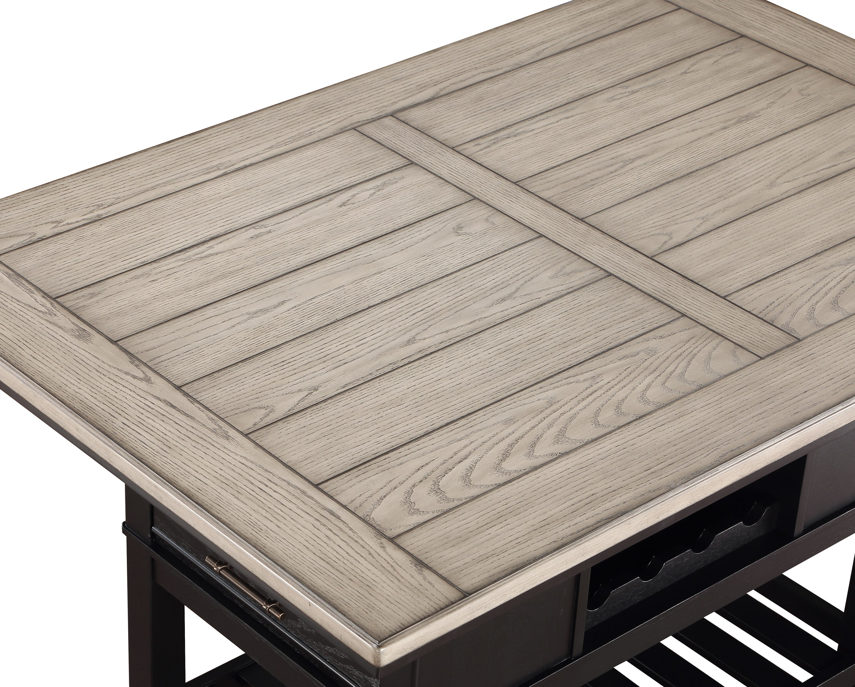 Frey Black/Gray Counter Height Table - SET | 2716T-4060-TOP | 2716T-4060-BASE - Bien Home Furniture & Electronics