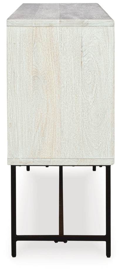 Freyton White/Gray Accent Cabinet - A4000582 - Bien Home Furniture &amp; Electronics