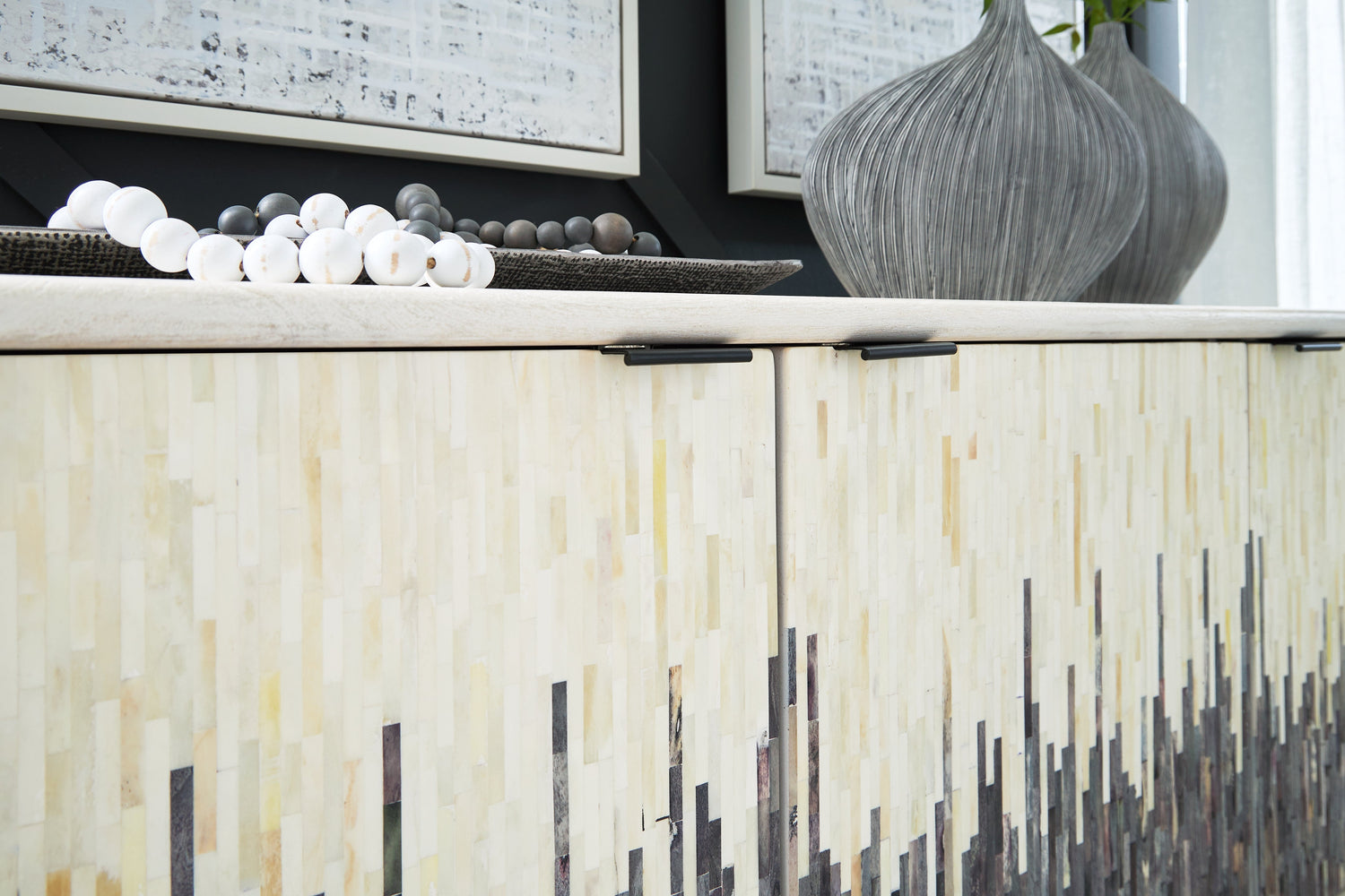 Freyton White/Gray Accent Cabinet - A4000582 - Bien Home Furniture & Electronics