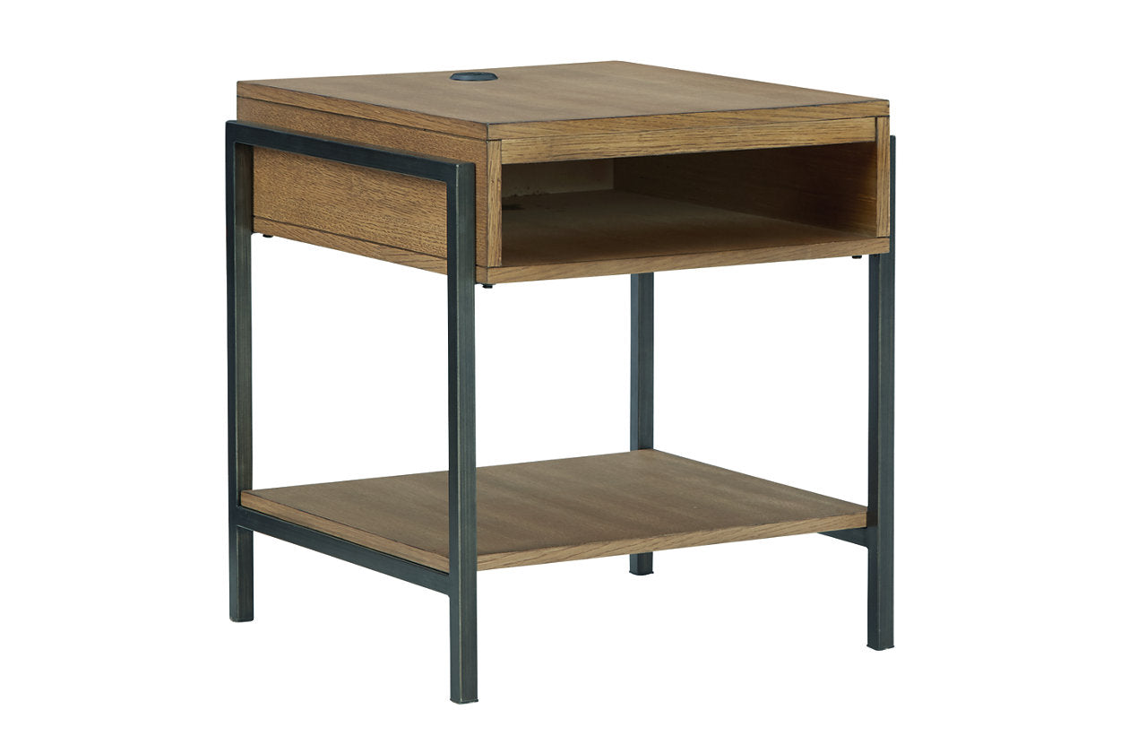 Fridley Brown/Black End Table - T964-3 - Bien Home Furniture & Electronics