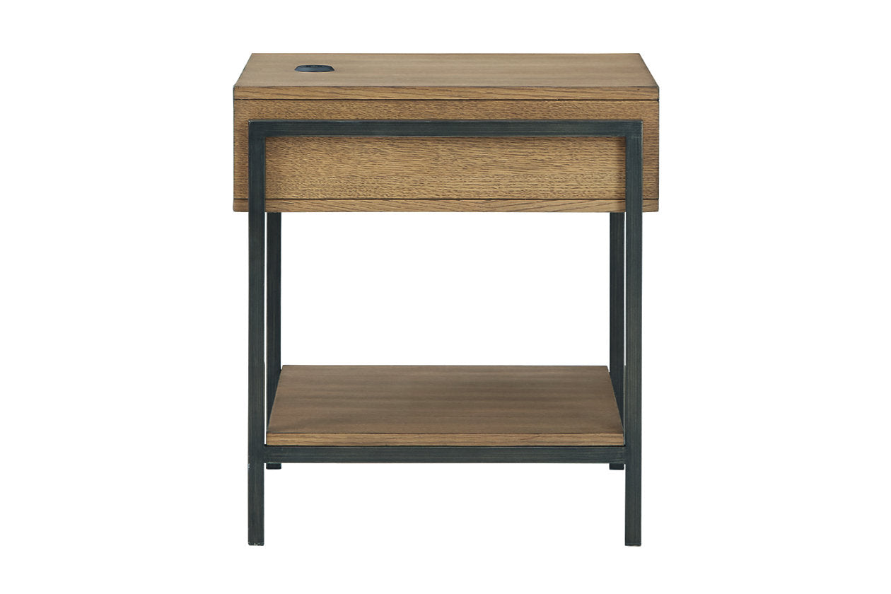 Fridley Brown/Black End Table - T964-3 - Bien Home Furniture & Electronics