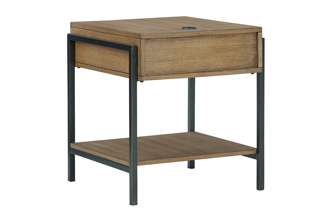 Fridley Brown/Black End Table - T964-3 - Bien Home Furniture & Electronics