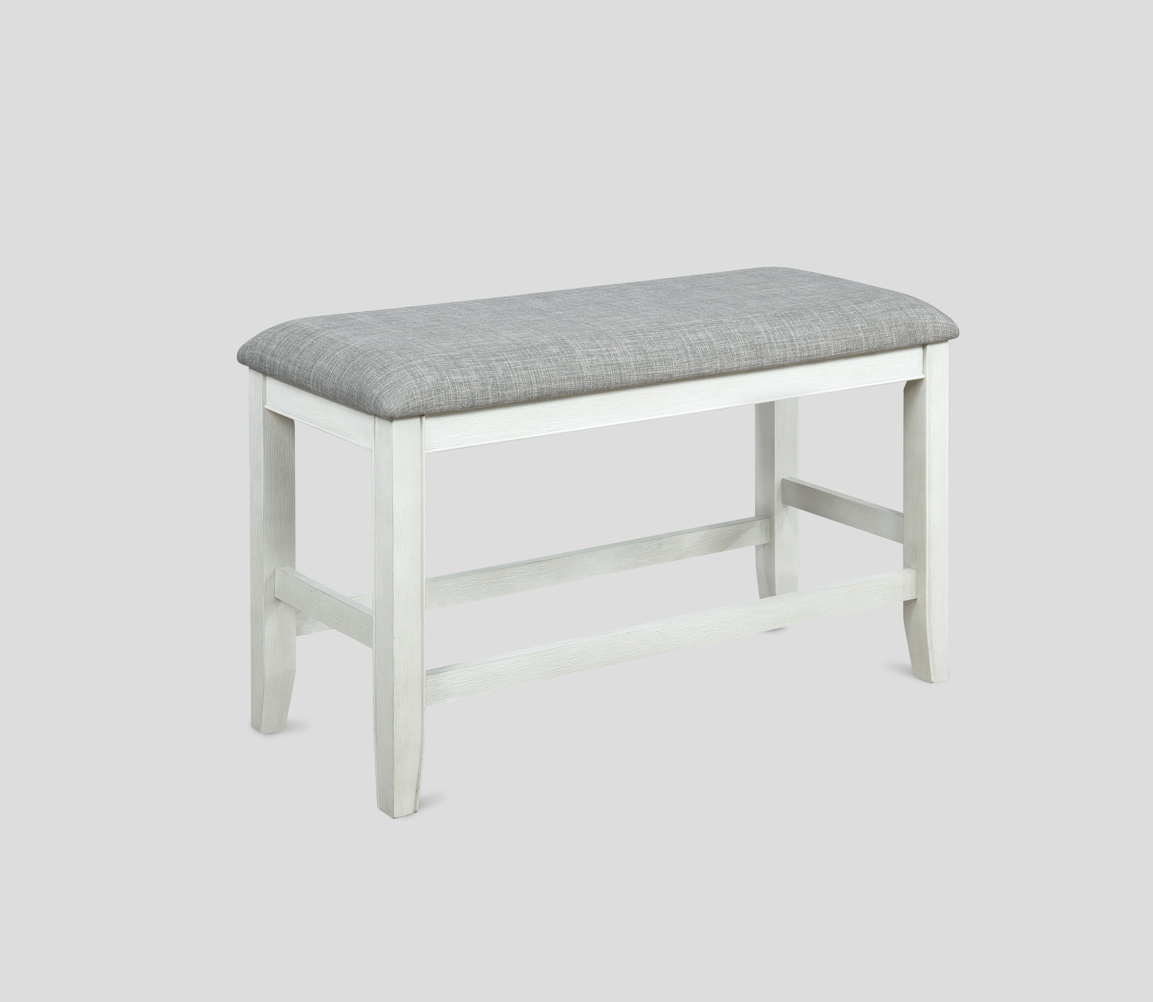Fulton Chalk/White Counter Height Set - SET | 2727CG-T-4848 | 2727WH-S-24(4) - Bien Home Furniture & Electronics