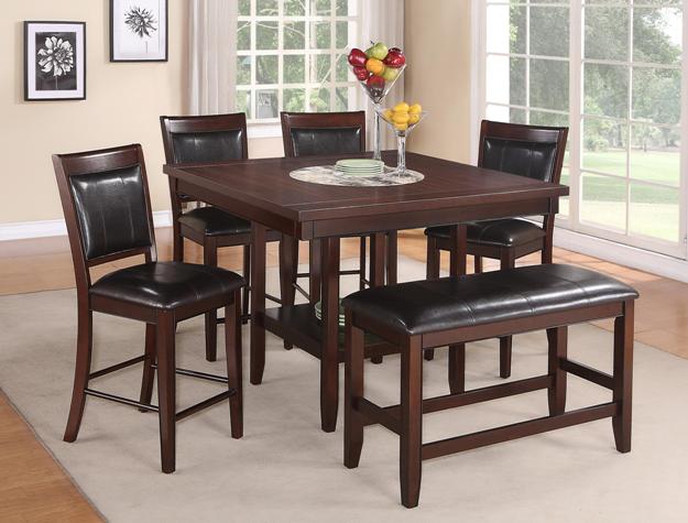 Fulton Espresso Counter Height Table - 2727T-4848-V - Bien Home Furniture & Electronics