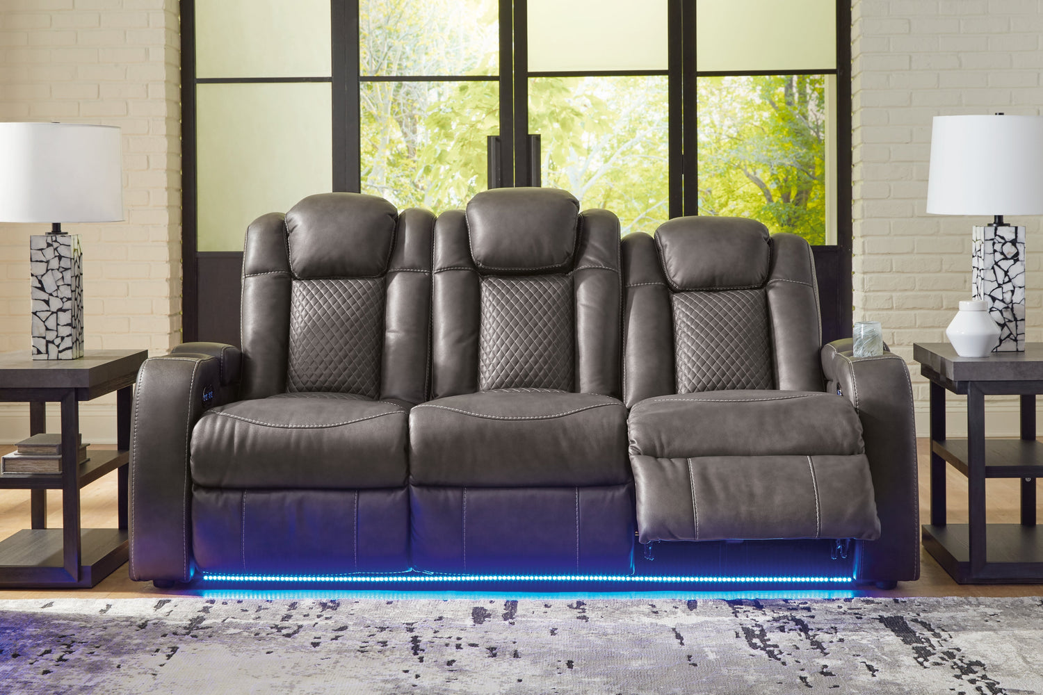 Fyne-Dyme Shadow Power Reclining Sofa - 3660215 - Bien Home Furniture & Electronics