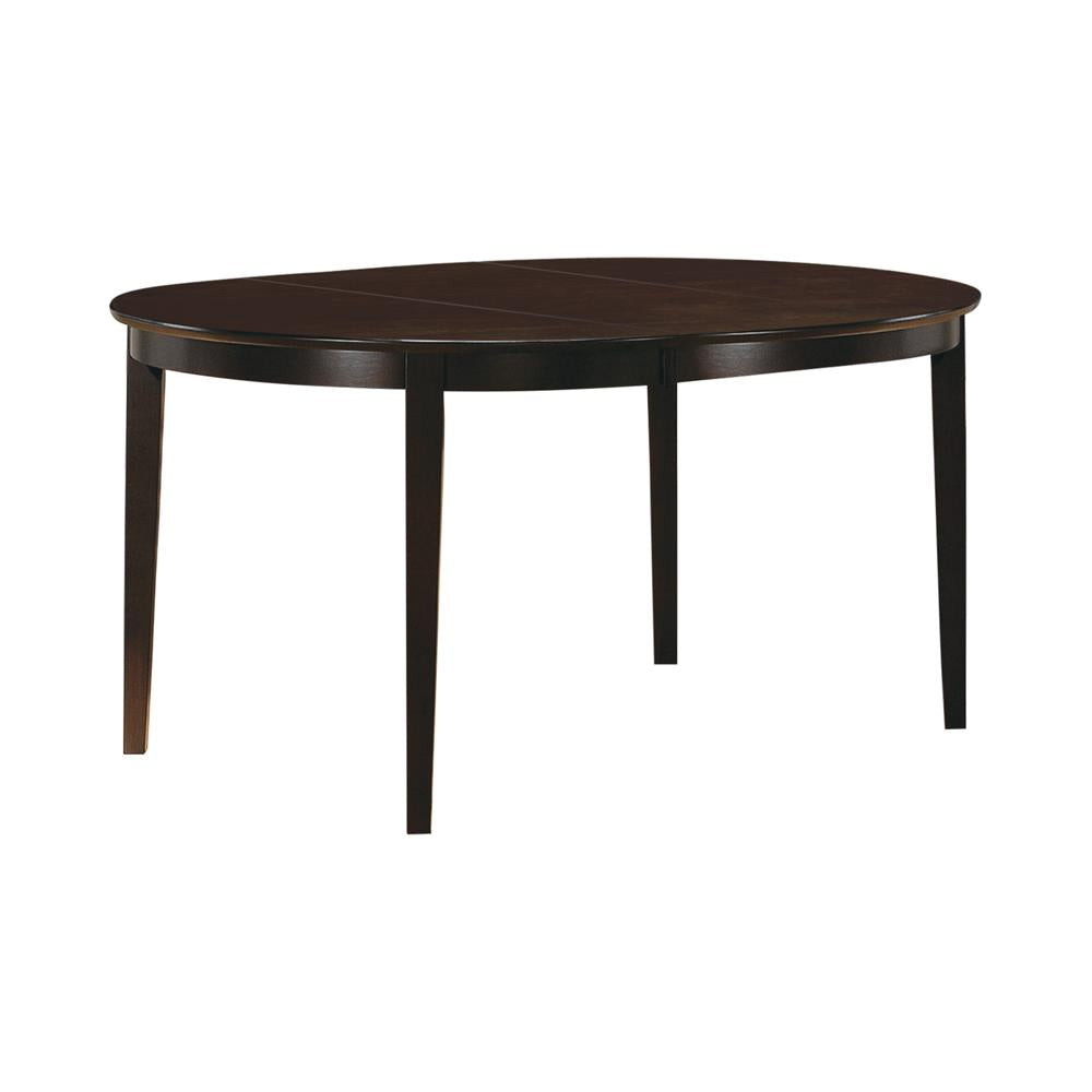 Gabriel Cappuccino Oval Dining Table - 100770 - Bien Home Furniture &amp; Electronics