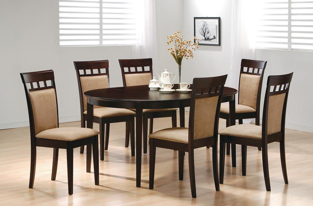Gabriel Cappuccino Oval Dining Table - 100770 - Bien Home Furniture & Electronics