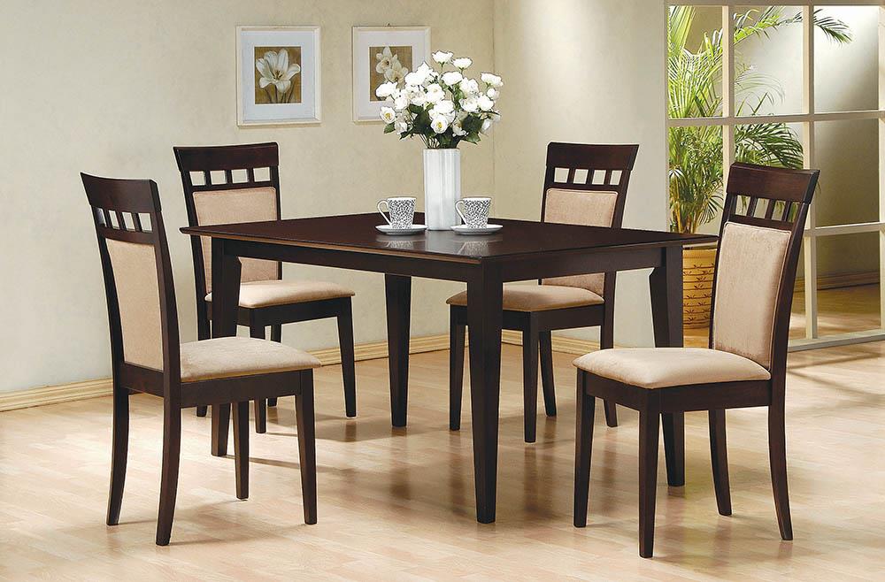 Gabriel Cappuccino/Tan Upholstered Side Chairs, Set of 2 - 100773 - Bien Home Furniture & Electronics