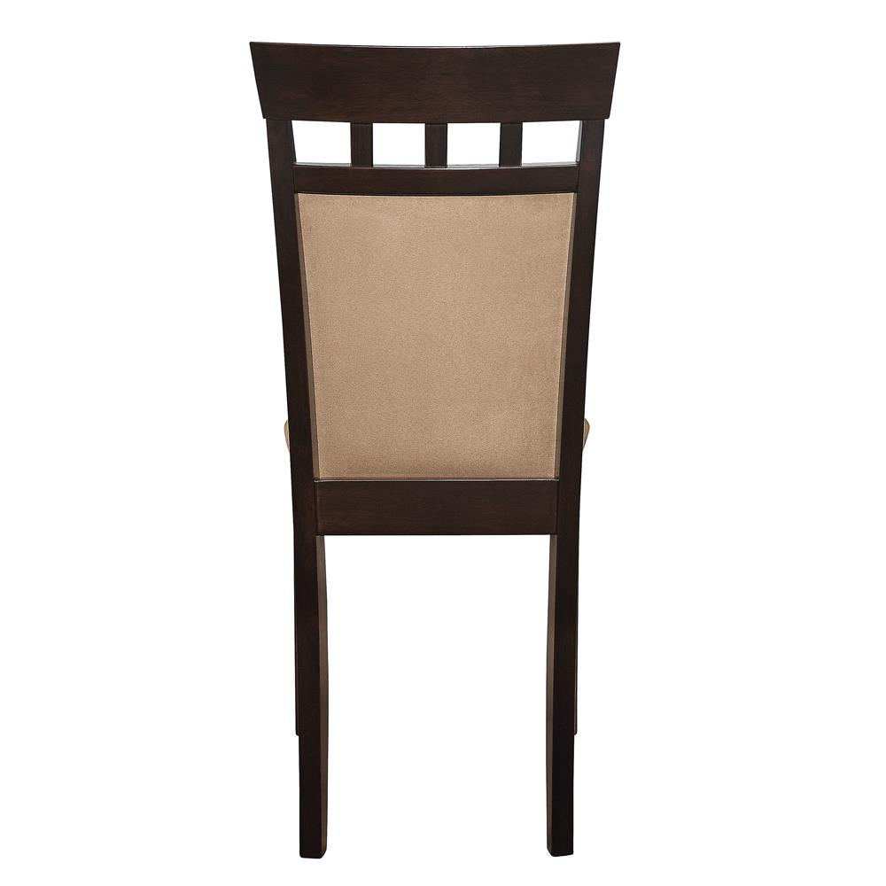 Gabriel Cappuccino/Tan Upholstered Side Chairs, Set of 2 - 100773 - Bien Home Furniture &amp; Electronics