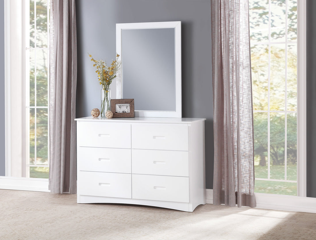 Galen White Dresser - B2053W-5 - Bien Home Furniture &amp; Electronics