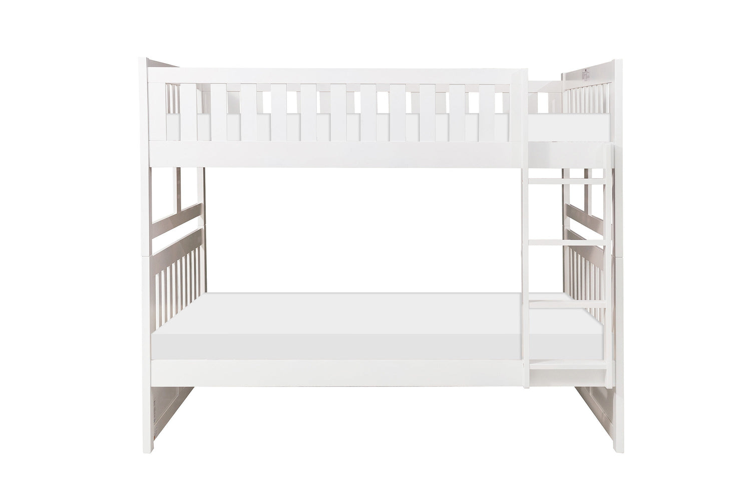 Galen White Full/Full Bunk Bed - SET | B2053FFW-1 | B2053FFW-2 | B2053FFW-SL - Bien Home Furniture & Electronics