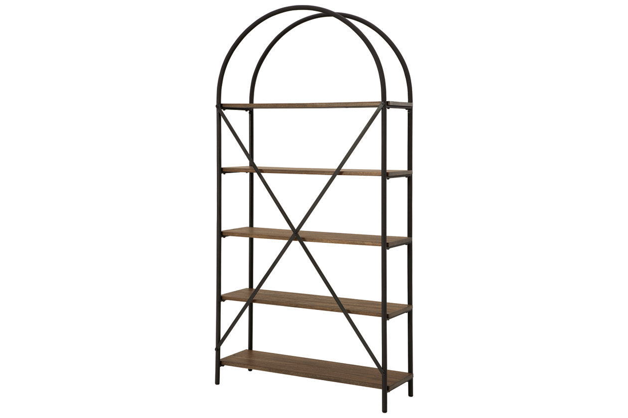 Galtbury Brown/Black Bookcase - A4000325 - Bien Home Furniture & Electronics