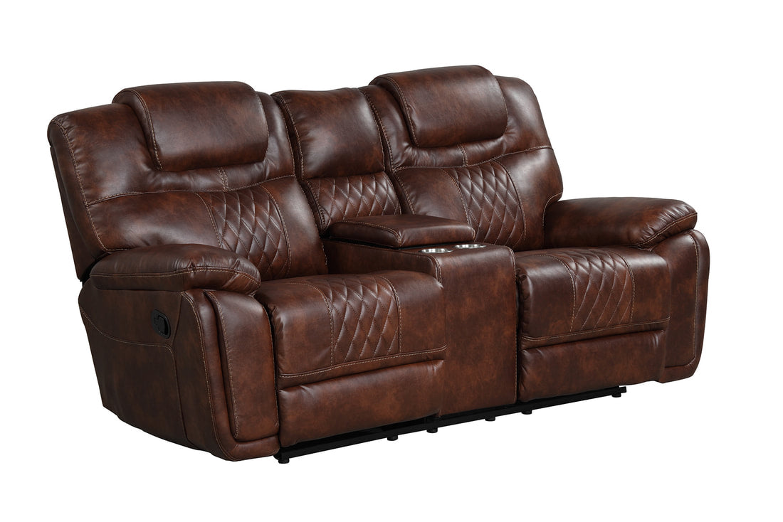 Galveston Brown Reclining Living Room Set - Galveston - Brown - Bien Home Furniture & Electronics
