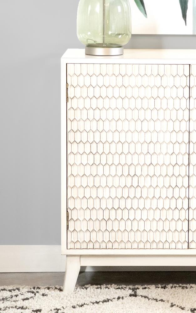 Gambon White Rectangular 2-Door Accent Cabinet - 953401 - Bien Home Furniture & Electronics