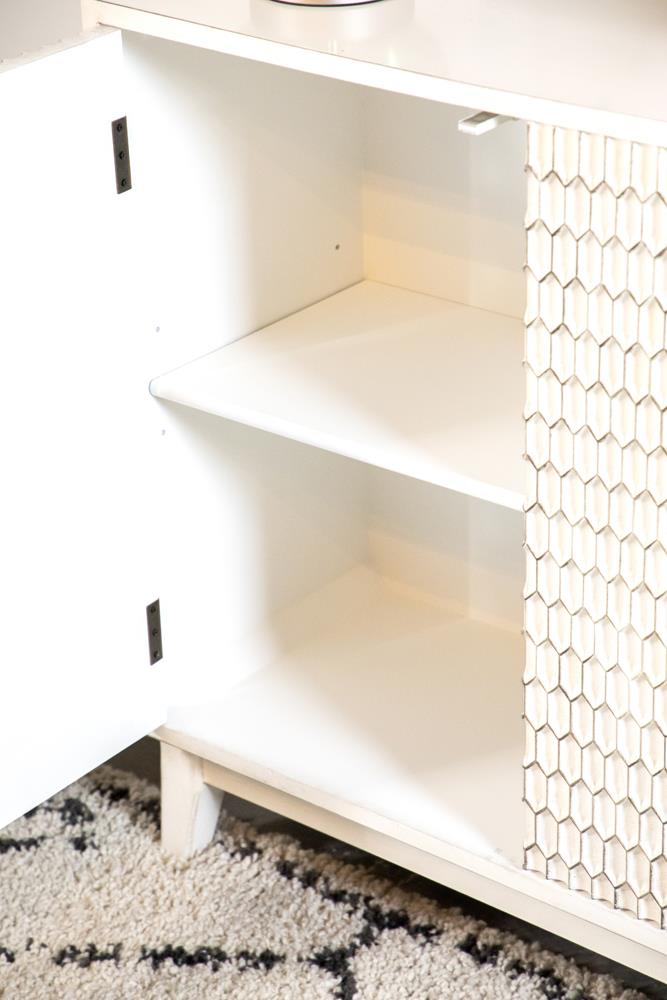 Gambon White Rectangular 2-Door Accent Cabinet - 953401 - Bien Home Furniture & Electronics