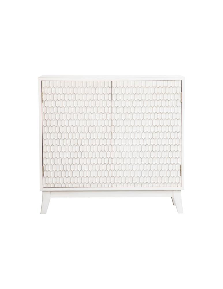 Gambon White Rectangular 2-Door Accent Cabinet - 953401 - Bien Home Furniture & Electronics