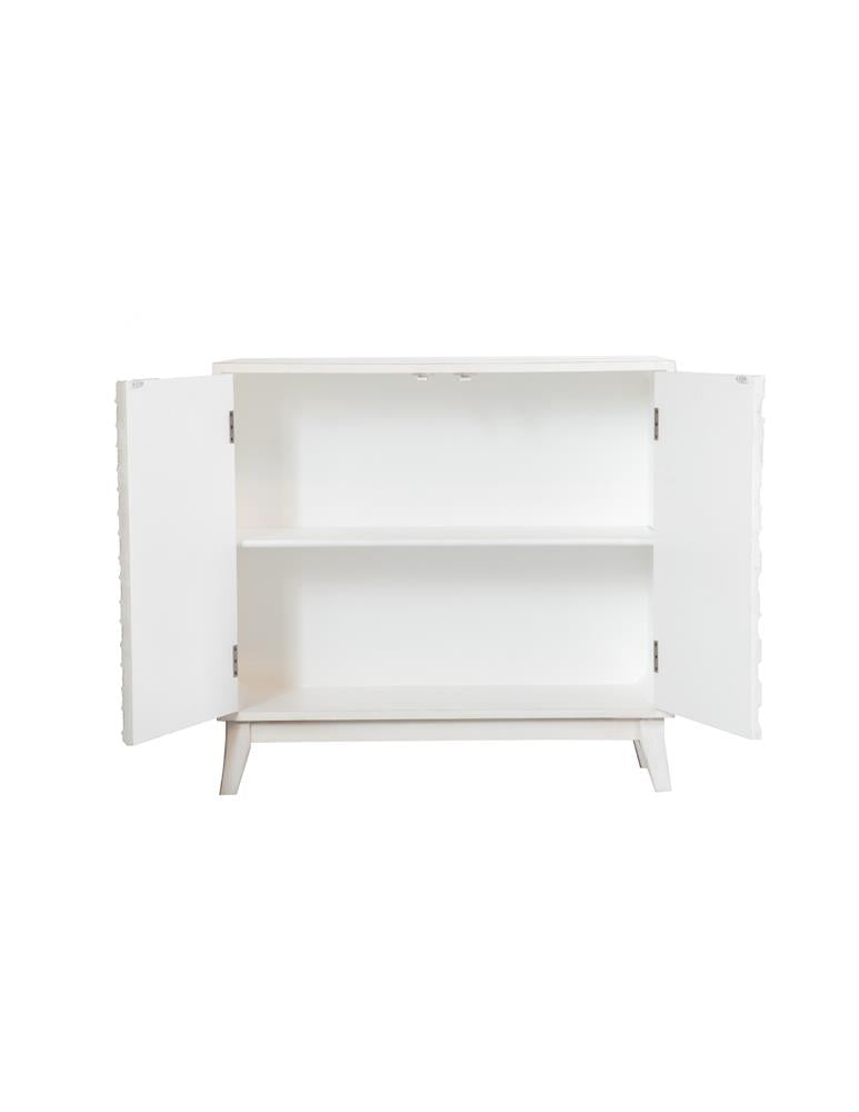 Gambon White Rectangular 2-Door Accent Cabinet - 953401 - Bien Home Furniture & Electronics