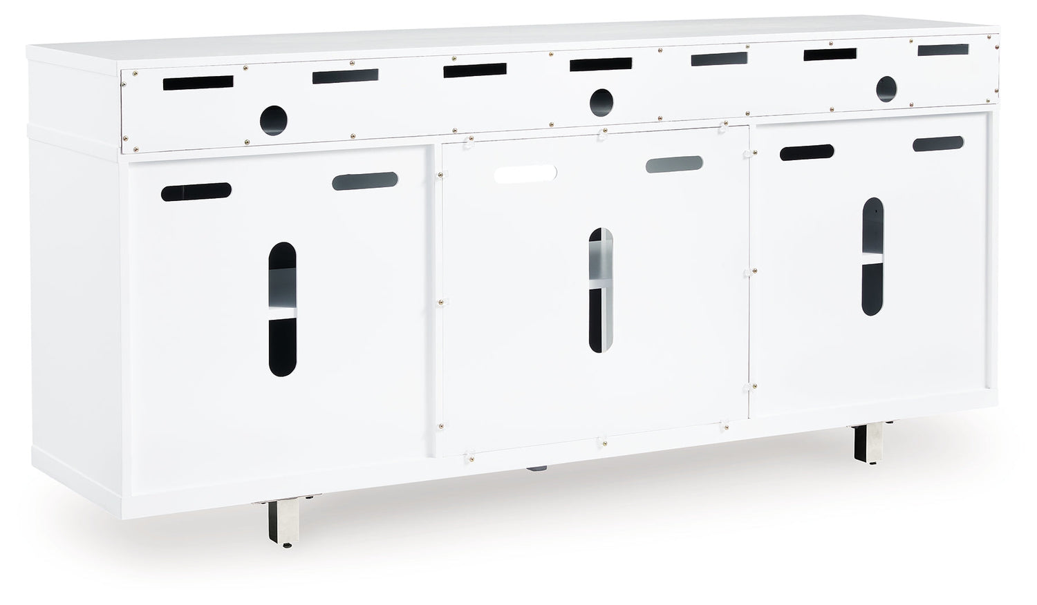 Gardoni White/Black 72" TV Stand - W756-68 - Bien Home Furniture & Electronics