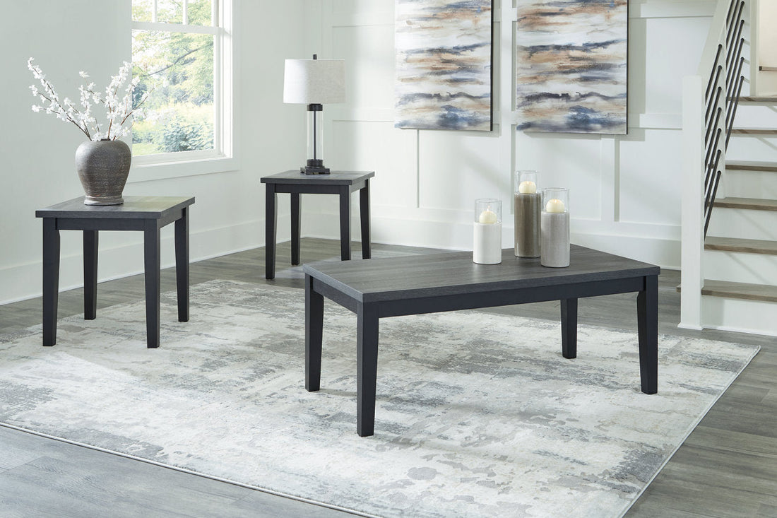 Garvine Two-tone Table, Set of 3 - T026-13 - Bien Home Furniture &amp; Electronics