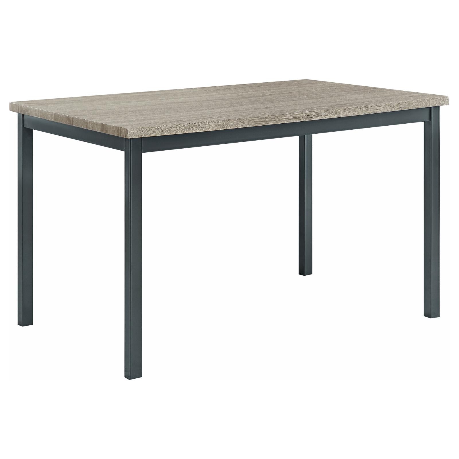Garza 5-Piece Dining Room Set Weathered Gray/Black - 100611-S5 - Bien Home Furniture & Electronics