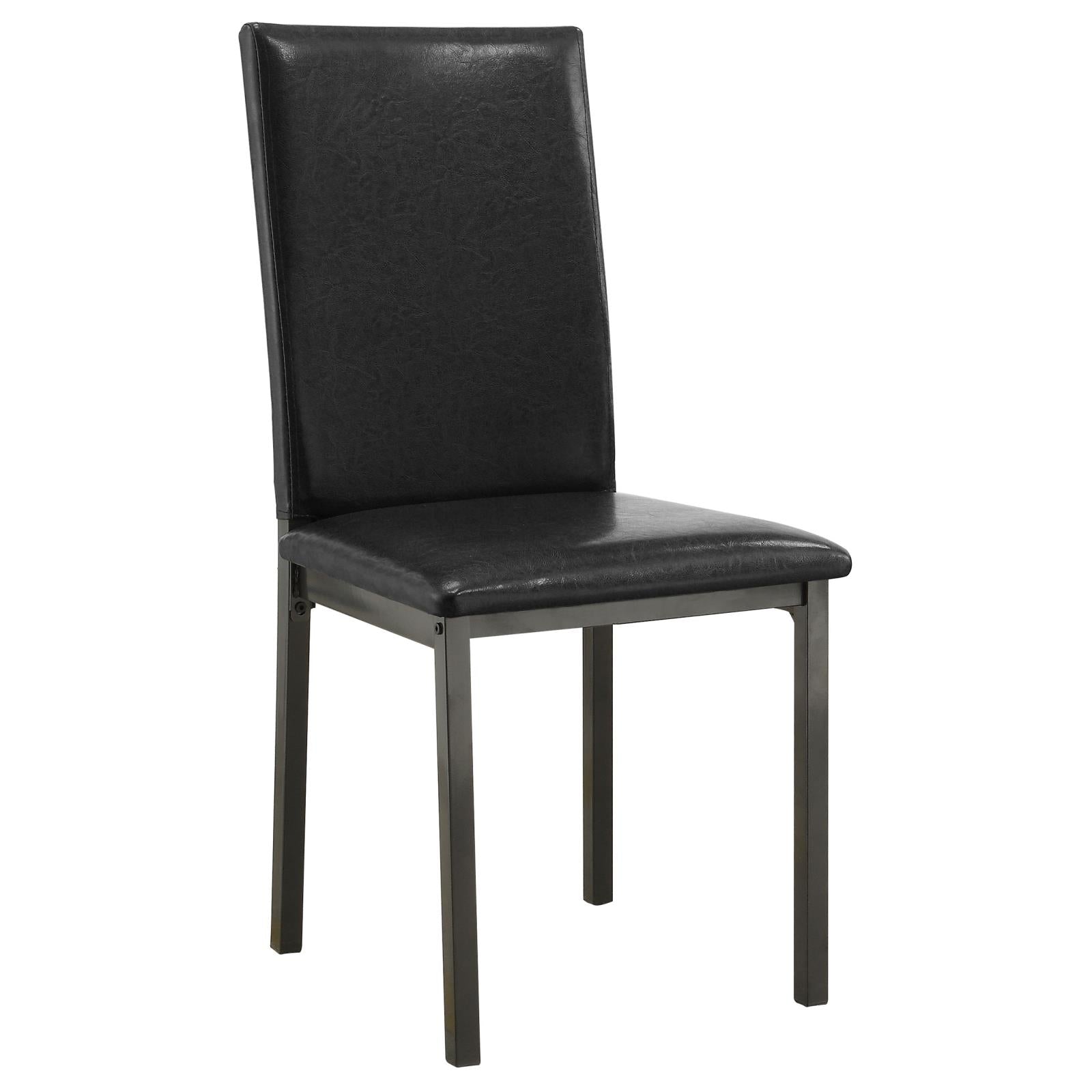 Garza 5-Piece Dining Room Set Weathered Gray/Black - 100611-S5 - Bien Home Furniture & Electronics