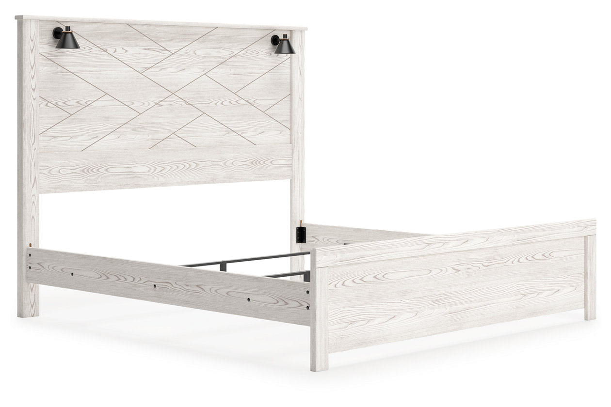 Gerridan White/Gray King Panel Bed - SET | B1190-56 | B1190-58 | B1190-99 - Bien Home Furniture & Electronics