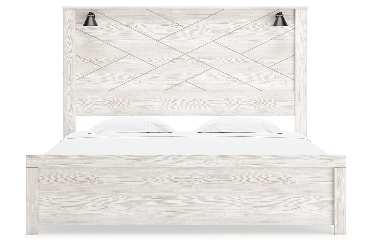 Gerridan White/Gray King Panel Bed - SET | B1190-56 | B1190-58 | B1190-99 - Bien Home Furniture & Electronics