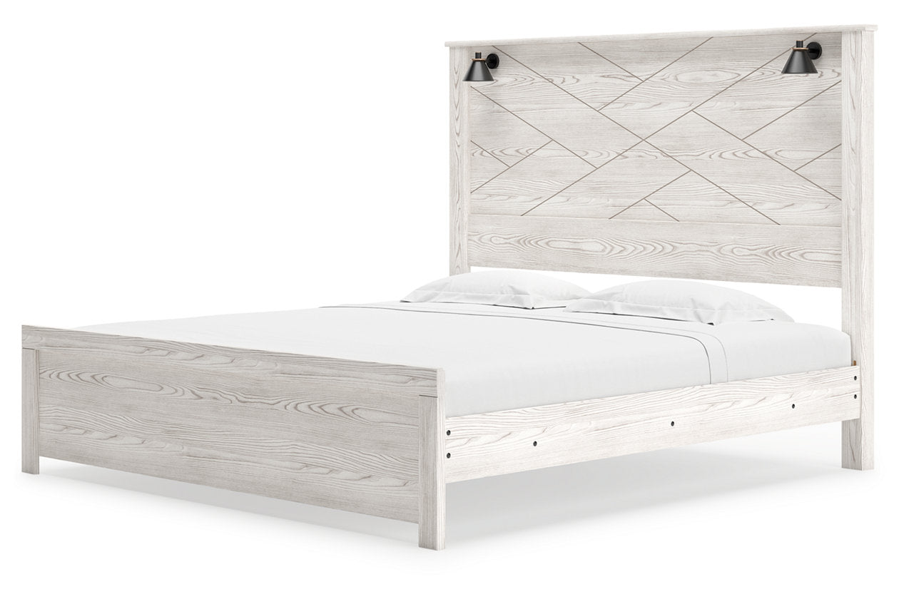 Gerridan White/Gray King Panel Bed - SET | B1190-56 | B1190-58 | B1190-99 - Bien Home Furniture & Electronics